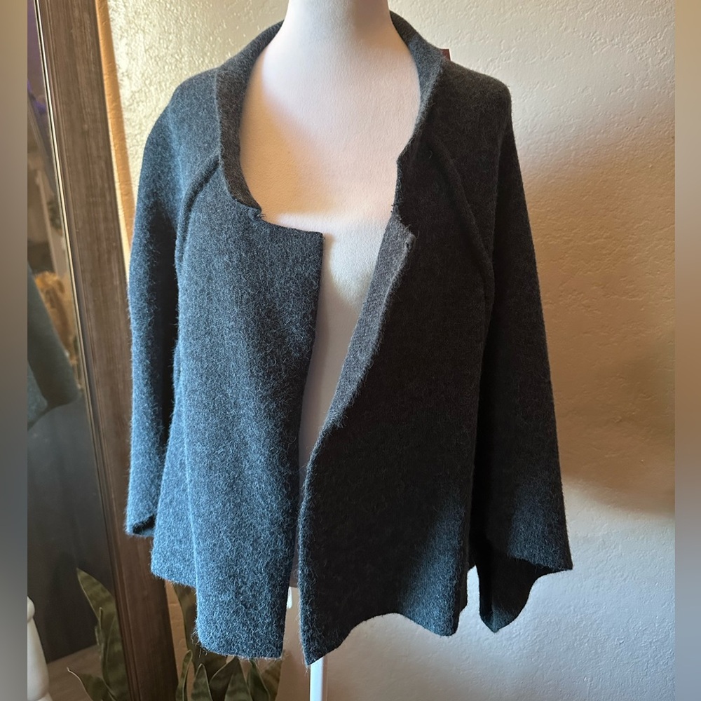 Anthropologie navy poncho cardigan